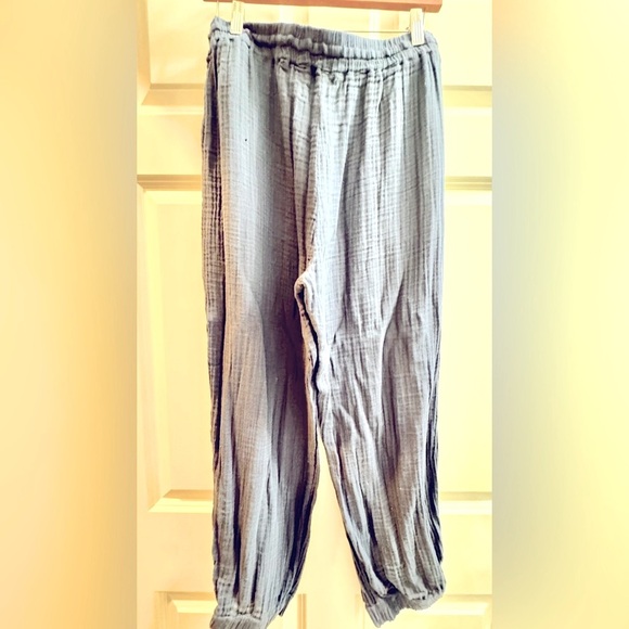 SUNDRY NWT Sz S Navy Cotton Gauze Joggers - Picture 4 of 4